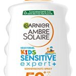 Garnier Ambre Solaire Kids Sensitive Expert+ Sun Protection Spray SPF 50+ for Children, Waterproof and Sand Resistant, 1 x 200 ml