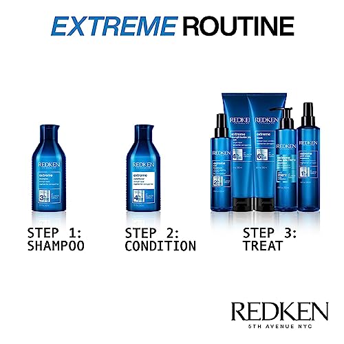 REDKEN Hair Mask Treatment, Fortifies & Strengthens Distressed Hair, Extreme, 250 ml
