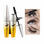Mimore 4D Silk Fiber Lash Mascara Waterproof Mascara Black Waterproof, Luxuriously Longer, Thicker, Voluminous Eyelashes, Advanced Smudge-proof F