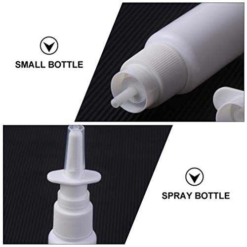 HEALLILY 200pcs 10ml Empty Refillable Nasal Spray Bottle Nasal Sprayer Bottle Makeup Cosmetics Essential Oils Atomizers Travel Bottle