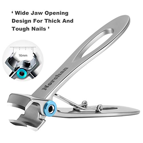 Large Nail Clippers Set, 5 Pcs Sharp Toenail and Fingernail Clippers for Men and Women (Premium, Big Size, Heavy-Duty Design)