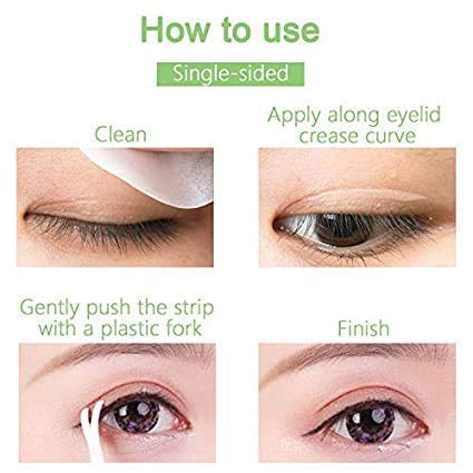 Eyelid Correcting Tape 288 Count, 5MM Eyelid Lifter Strips, Double Eyelid Tape for Heavy Hooded, Droopy Uneven Mono-Eyelids for Dramatic Lift - I