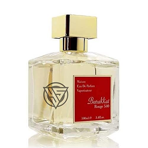 BARAKKAT ROUGE 540 Edp Perfume Spray 100ml by Fragrance World (Violet, Laotian oud, Bulgarian rose, Turkish rose) Youshah perfumes