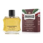 Proraso Aftershave Lotion Nourishing, 100ml, Men's Aftershave with Sandalwood and Shea Oil Moisturises & Restores Skin Comfort, Made In Italy