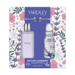 Yardley London English Lavender EDT & Pillow Mist Set, Christmas Gifts for her - Ideal For Birthdays, New year Eve, Anniversaries, Gifts set for