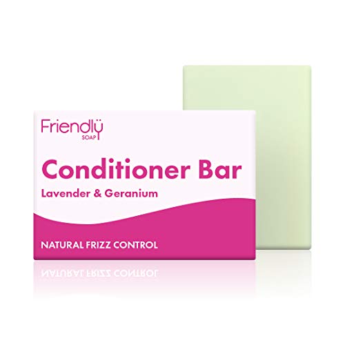 Friendly Soap- Natural Lavender & Tea Tree Conditioner, Softening, Moisturising & Nourishing, Handmade with Calming Essential Oils, No Sulfates &