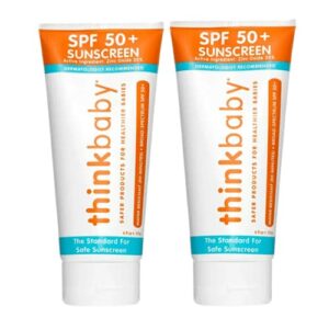 Thinkbaby Safe Sunscreen SPF 50+ (6 ounce) (2 pack)