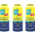 3 x Medipure Medicated Body Powder - Helps Cool Itchy, Irritated Skin 100% TALC FREE (200g) - Swan household ®