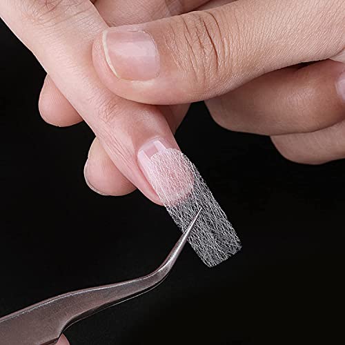 Clyhon 20 Pieces Fiberglass Nail Extension Fiber,Nail Art Quick Extension Fiberglass Silk, for Women DIY Nail Art Extension Accessories