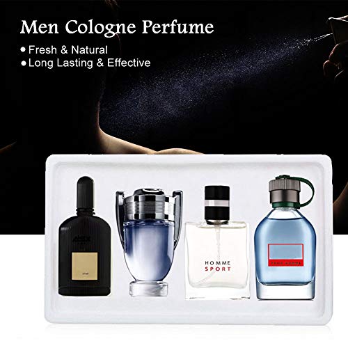 Cologne Perfume Men,25 ml 4 Bottles Long Lasting Fragrance Light Flavor Spray Perfume,Eau de Toilette Perfume Fragrance Gift for Idea Adeau Homme