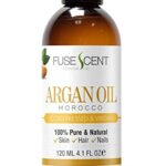 Fuse Scent Pure Argan Oil for Face, Hair, Skin and Nails 120ml Virgin Cold-Pressed Natural Moroccan Moisturiser with Hydrating Antioxidants and A