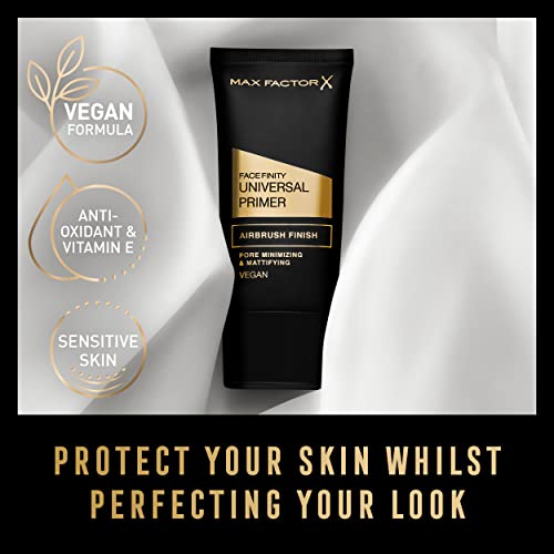 Max Factor Facefinity Universal Primer, Pore Mattifying & Minimising, Long-Lasting, Airbrush finish, Ultra-Lightweight, Silky Formula, Protects S