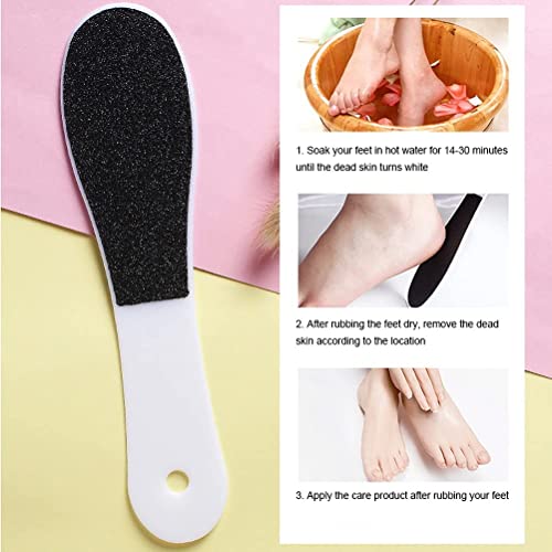 Double-Sided Foot File, 6pcs Foot Rasp Files Disposable Foot Rasp Manicure File Callus Hard Skin Remover