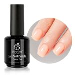 Beetles Gel Nail Polish- Nude Wheat Translucent UV Nail Gel 15ml Neutral Color Natural Nail Gel Polish Soak Off LED Nail Lamp Jelly Gel Art Frenc