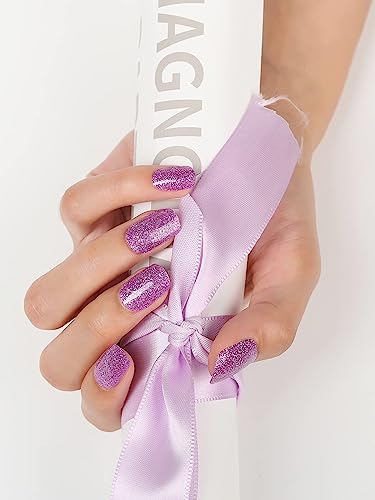 Kalolary Gel Nail Polish Strips, Semi Cured Nail Gel Art Sticker Waterproof Full Nail Wraps Decal Sets with Nail File and Stick for Women Girls N