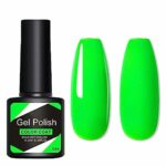 Neon Green Gel Nail Polish - Green Nail Gel Polish - Bright Green Hot Green Nail Varnish - Soak-Off UV LED Nail Polish for Nail Art Manicure