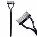 Eyelash Comb, KINGMAS Eyelashes Separator Curler Makeup Mascara Applicator Comb Cover with False Eyelashes Applicator Tool