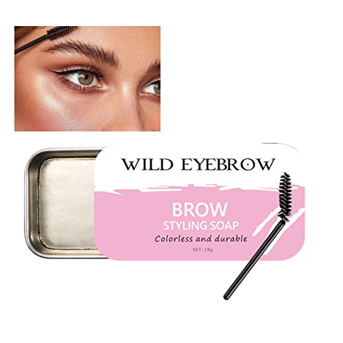 Eyebrow Soap Kit,Brow Gel,Waterproof Eyebrow Wax,Eyebrow Kit,Brow Gel,Eye Brow Gel Clear,Brows Styling Soap,Long Lasting Brow Pomade,Eyebrow Fill