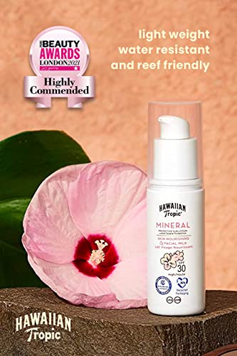 HAWAIIAN TROPIC - Mineral Facial Milk SPF 30 | 50 ml | Sunscreen for Face