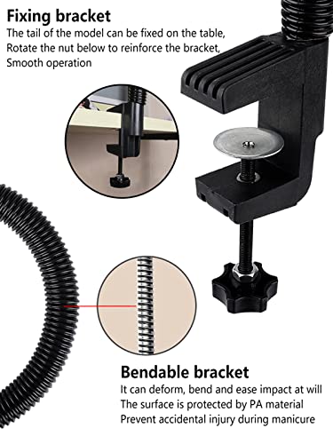 Deciniee Practice Hand for Acrylic Nails,300 Pcs Nail Tips Flexible Training Hand Professional Nail Art Hand Tools Adjustable False Finger Nails