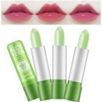Magic Color Changing Aloe Vera Moisturizing Lipstick Set, BEEXY Temperature Change Long Lasting Lip Balm