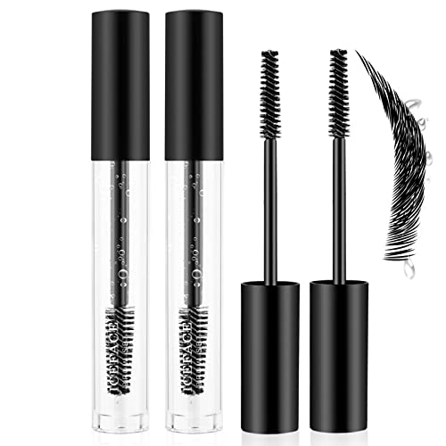 ONLYOILY 2PCS Clear Eyebrow Setting Gel, Brow Styling Clear Gel,Waterproof Transparent And Sweat-Proof Brow Fix Gel Makeup,24-Hour Brow Setter Cl