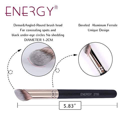ENERGY Medium-sloped Concealer Brush for under Eye, Contour Brush, Makeup Brush - 270s