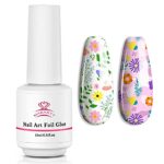 Makartt 15ML Nail Foil Glue Gel for Foil Stickers Nail Transfer Tips Manicure Art DIY UV LED Lamp Required Soak Off Nail Transfer Gel Foil Nail G