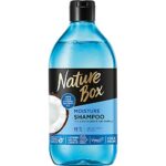 Nature Box Moisture Vegan Shampoo with 100% Cold Pressed Coconut Oil, Free from Silicones and Parabens385 ml