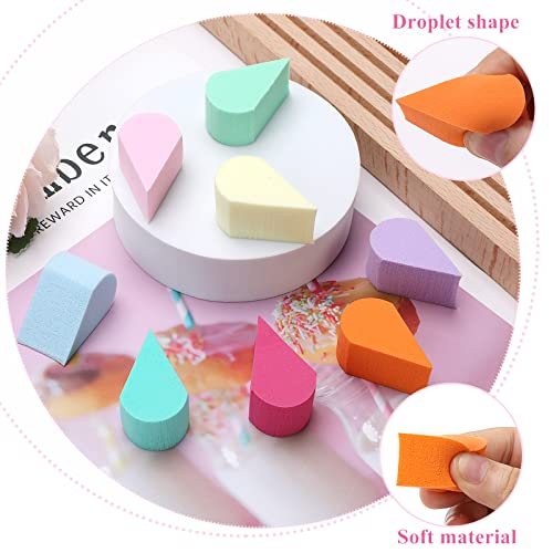 Face Paint Sponge Makeup Beauty Face Painting Sponges 8pcs Reusable Petal Puff Cosmetic for Girls Women Small Petal Wedges Multi Pack Soft Founda