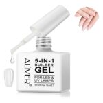 Builder Gel, Builder Base, 5 In 1 Nail Builder Gel in a Bottle for Nails Strengthener, Hard Gel Builder Extension For Nails 15ml (clear)