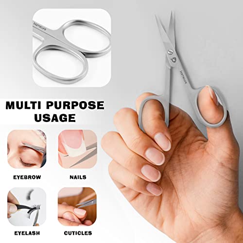 KAMICURE | Extra Fine Curved Cuticle Scissors for Men Women - Multi Purpose Small Manicure Scissors, Pedicure, Finger & Toe Nail Cuticle Scissors