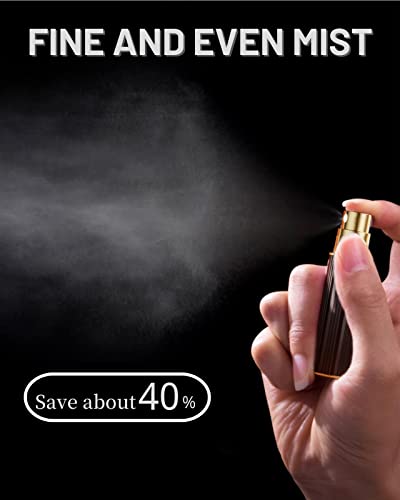 BRARIOS Perfume Atomiser Refillable, Travel Size Portable Atomiser Spray,Mini Empty Perfume Bottle,Leak Proof Cologne Dispenser for Women and Men