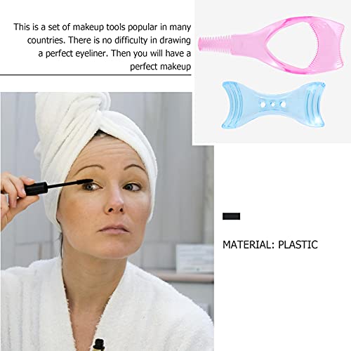 healifty 2pcs Makeup Eyelash Tool Mascara Shield Applicator Eyelash Guard Applicator Guide Tool Mascara Stencil for Ladies Girls Women
