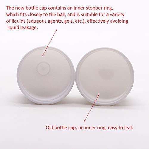 DASNTERED Roll On Bottle, Portable 4pcs 50ml Empty Refillable Lip Balms Essential Oil Roll On Bottle, Leak-Proof DIY Deodorant Containers For Sun