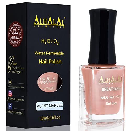 Halal Nail Polish - Nail Varnish Polish Soak Off Gel Nail Paint Art Polish - Water Permeable Red White Nail Enamel- Glossy Halal Gel Nail Polish