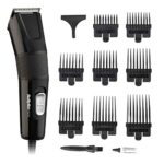 Babyliss 7755U Men Hair Clipper, Diamond Sharp Stainless Steel Blades, 8 Comb Guides, Mains Powered, Hair Styles at Home, Comb Included, Smooth &