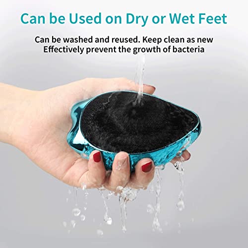Foot File, Nano Glass Hard Skin Callus Remover, Foot Scraper Salon Home Pedicure Tool for Foot Beauty Care, Can Be Used on Both Wet/Dry Cracked F