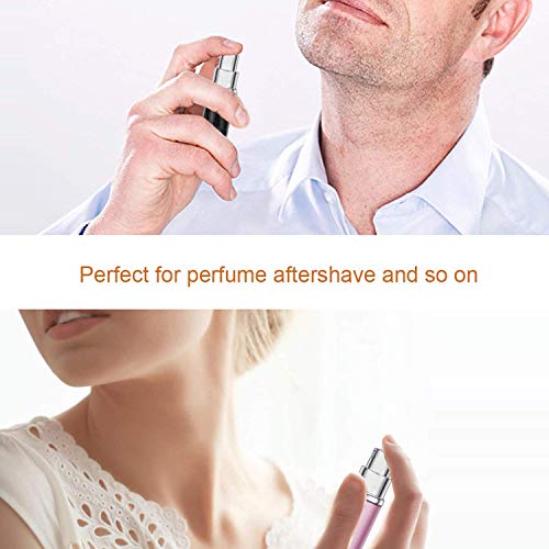 Perfume Atomiser Bottles, Scoolr 5 Pieces Perfume Atomisers Refillable Perfume Atomizer Mini Perfume Bottles Travel Fragrance Empty Spray Bottle