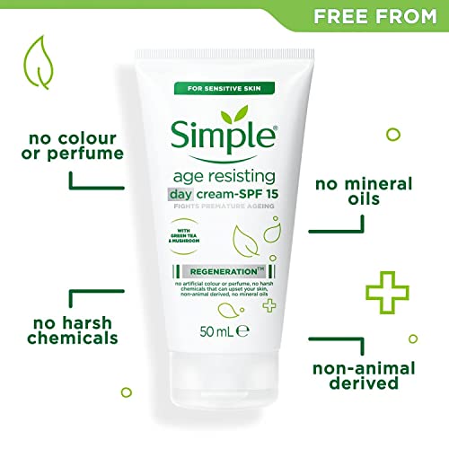 Simple Age Resisting Day Cream SPF15 50ml and Night Cream 50ml (Bundle set)