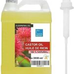 Cold Pressed Organic Castor Oil 100% Pure Eyelash Oil, Hair Repair, Nails Care, Face Serum, Body Oil, Dry, Repair & Conditioner Oil - 2000 ml