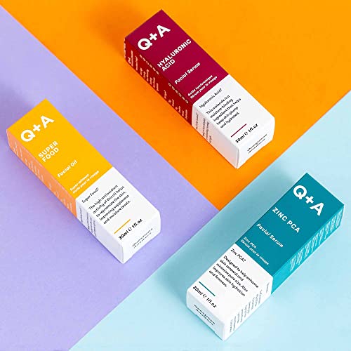 Q+A Super Food Facial Oil. A complexion enhancing face oil packed with 100% natural ingredients. 30ml/1fl.oz