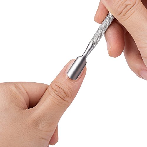 Cuticle Nipper, Saxhorn Cuticle Cutter and Remover with Cuticle Pusher for Dead Skin - Durable Manicure Tools and Cuticle Clippers- Stainless Ste