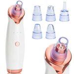Tanness Vacuum Blackhead Remover, Professional Facial Pore Cleaner Extractor Suction Tool - USB Rechargeable with 3 Modes and 5 Replaceable Probe
