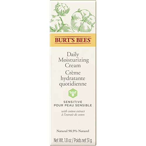 Burt's Bees 98.9% Natural Daily Face Moisturising Cream Sensitive Skin Formula, 51 g
