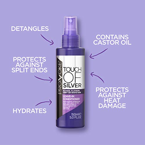 PRO:VOKE Touch Of Silver Leave-in Conditioner 150 ml, Protects Against Heat Damage and Split Ends