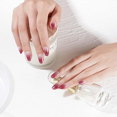 DANNI & TONI 28 Stickers Semi Cured Nail Wraps Soft Self-Adhesive Gel Nail Stickers(Happy-Go-Lucky),Salon-Quality Gel Nail Polish Strips, French