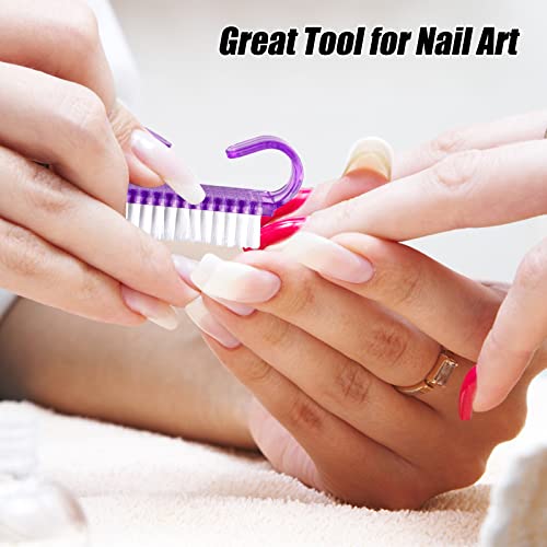 RETON 24 Pack Handle Grip Nail Brush, Fingernail Scrubbing Cleaning Brush for Toes and Nails Cleaner, Pedicure Brushes for Men and Women