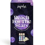 Impulse Reach For The Stars Fragrance & Hair with a Pearly Iridescent Hair Claw Clip Christmas Body Spray Gift Set Perfect Gifts for Her, 3 Piece