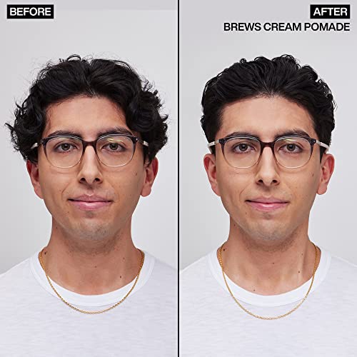 REDKEN Brews, Men's Maneuver Cream Pomade, For Medium Control & Smooth Finish, 100 ml